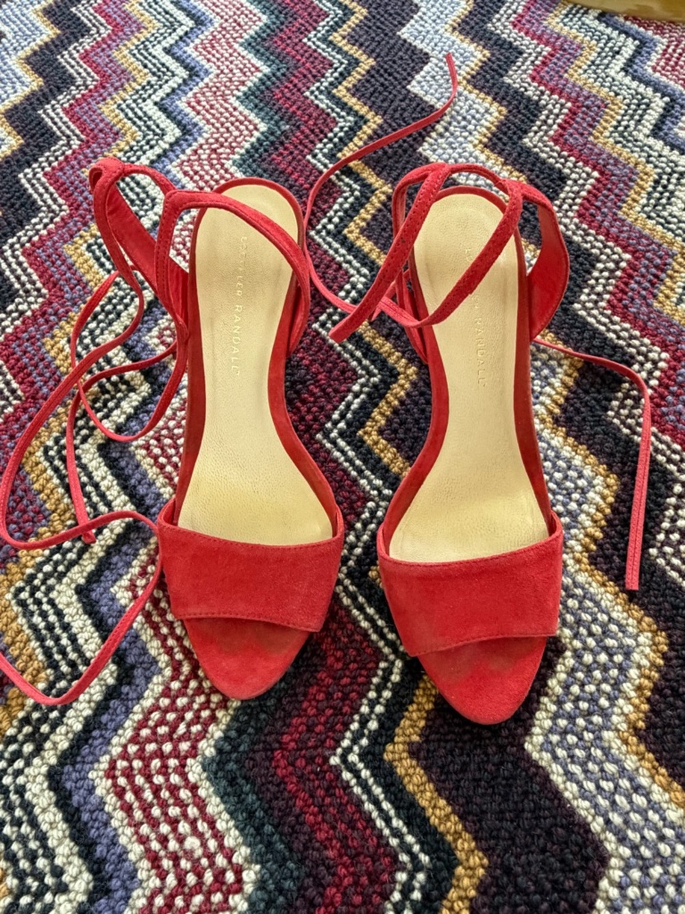 Loeffler Randall Red Suede Heels